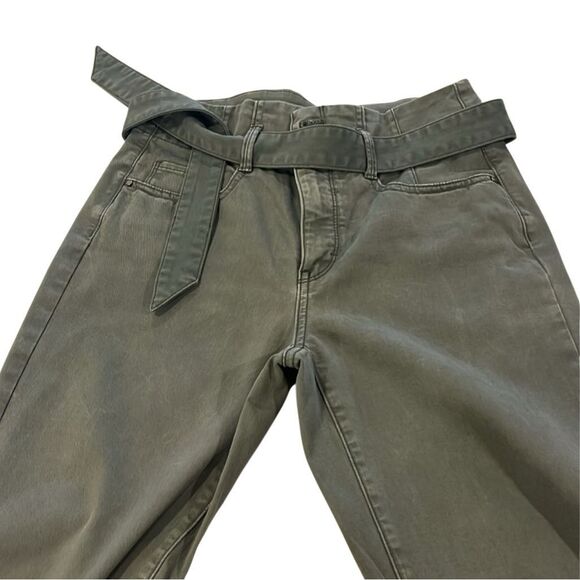 WHITE HOUSE BLACK MARKET | green slim high rise crop pants 2 - Picture 1 of 8